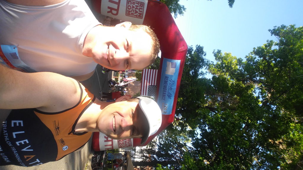 Bryson & I before the race